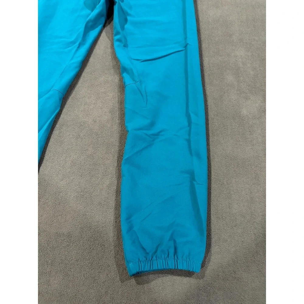 FIGS Technical Collection Cargo Scrub Pants Womens S/T Blue Drawstring Waist